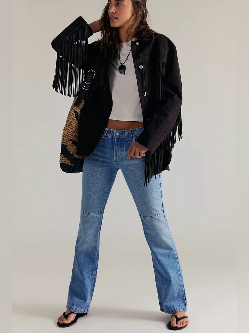 Free People We The Free Flora Low-Rise Bootcut Jeans Women's Size 28 Blue